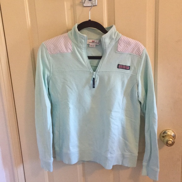 Vineyard Vines Mint Oxford Striped Shepherd Shirt - Picture 3 of 15